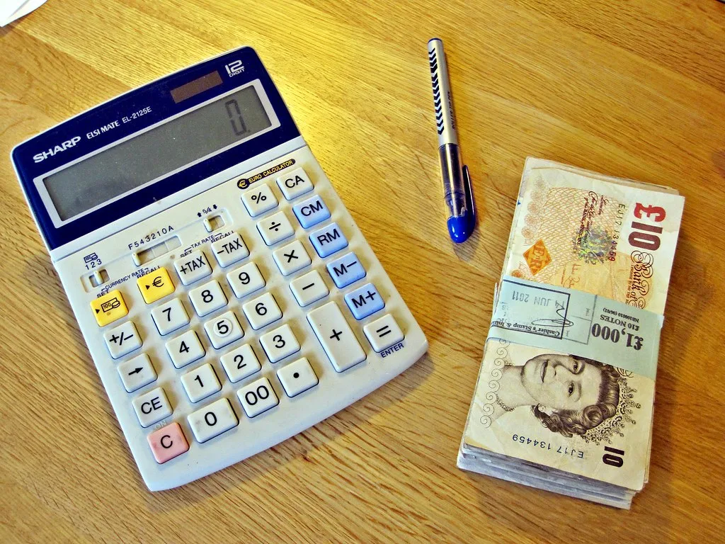 A calculator resting on financial paperwork