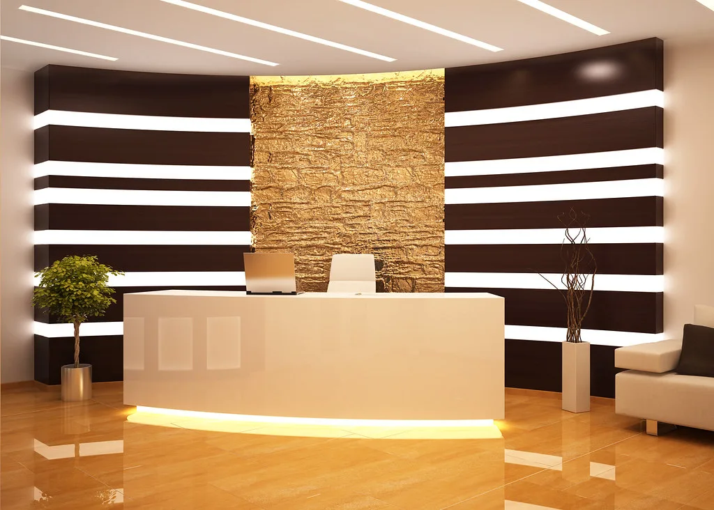 Reception area of a business centre office
